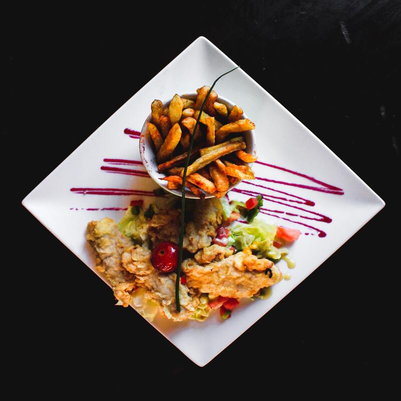 Photo of beautifully arranged food