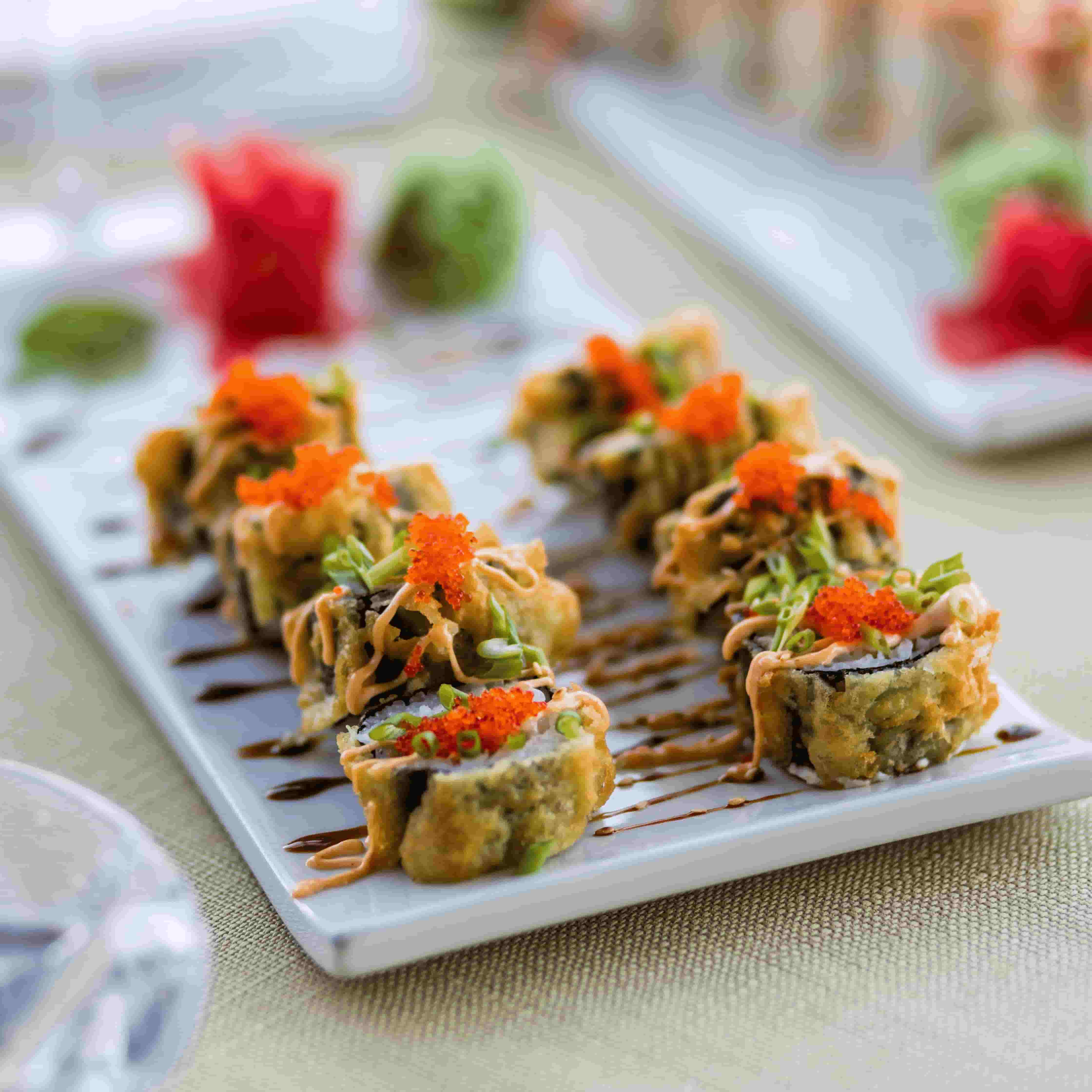 Photo of beautifully arranged food