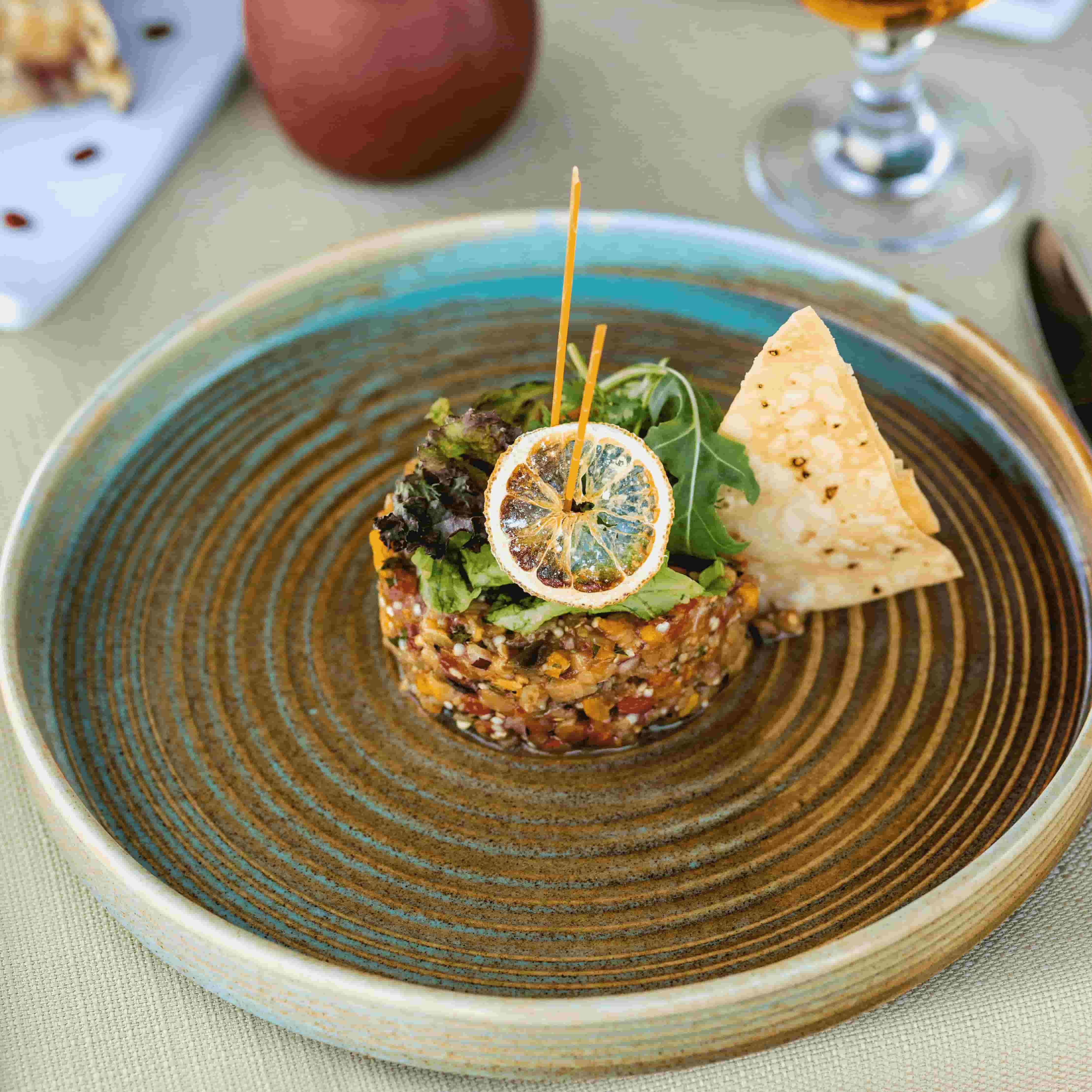 Photo of beautifully arranged food