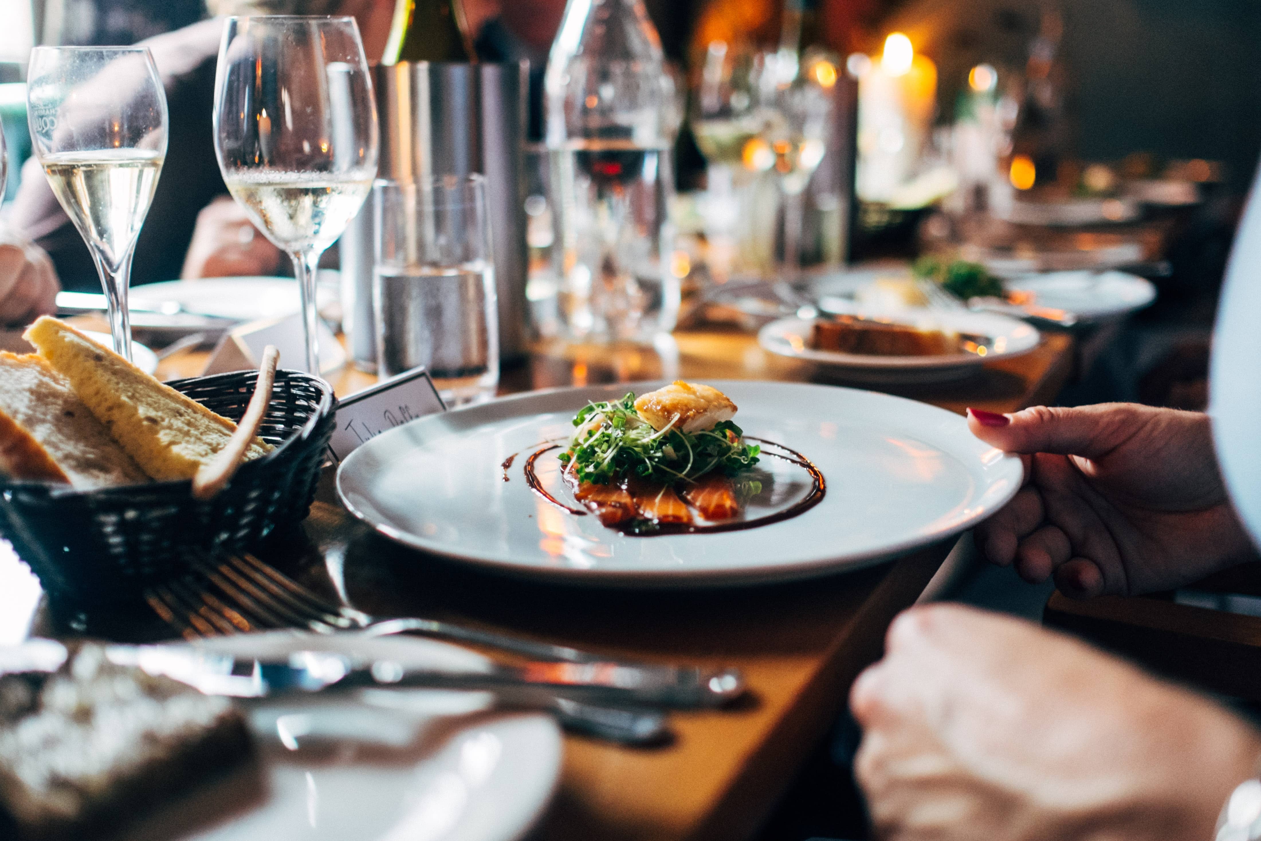 Delectable food on a plate